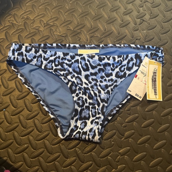 Michael Kors • NWT Blue Animal Print Bikini Bottoms RW1 - Picture 1 of 2